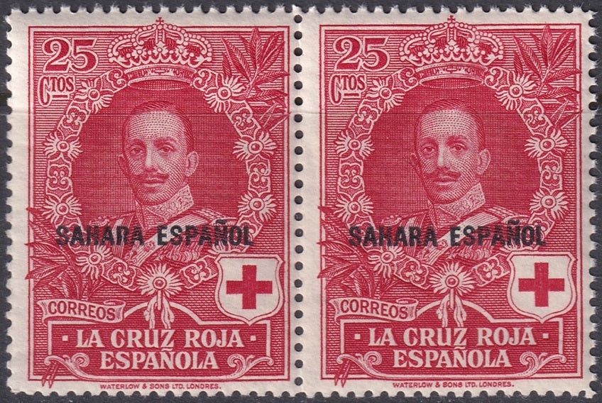 Spanish Sahara 1926 Sc B5 pair MNH**