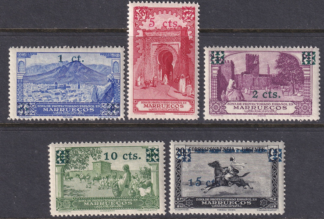 Spanish Morocco 1936 Sc 164-8 set MNH**