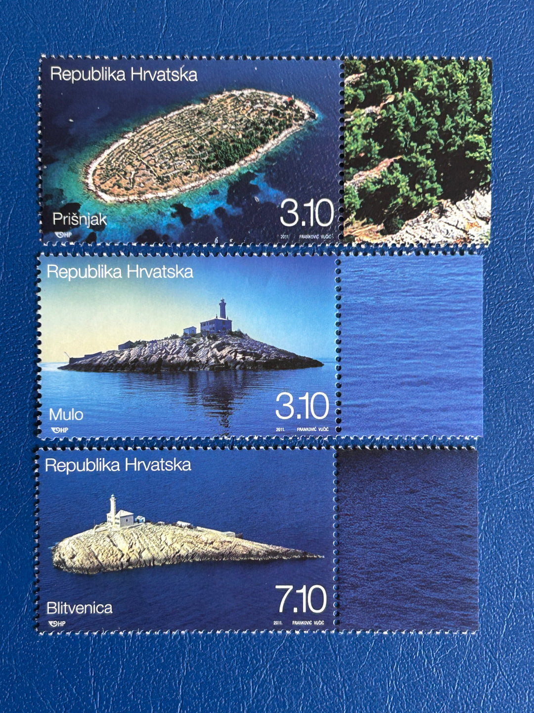 Croatia 2011 Sc 812-3 Lighthouses - MNH**