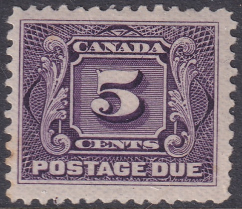 Canada 1928 Sc J4c postage due MH* reddish violet