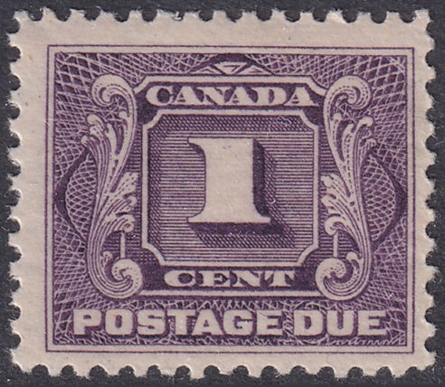 Canada 1928 Sc J1c postage due MH* reddish violet