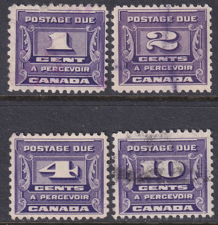 Canada 1933 Sc J11-4 postage due set used