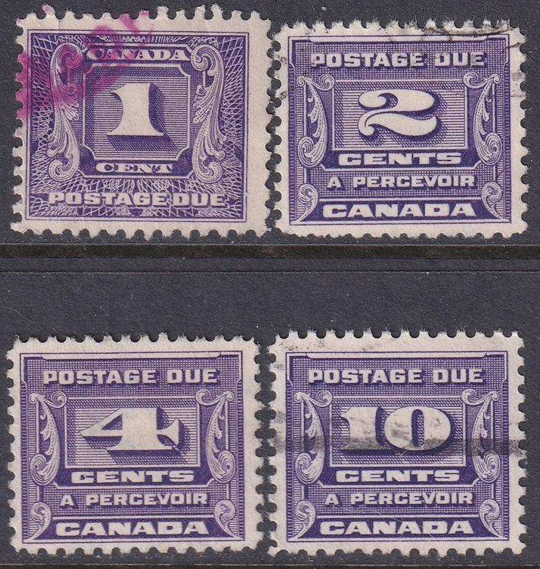 Canada 1933 Sc J11-4 postage due set used