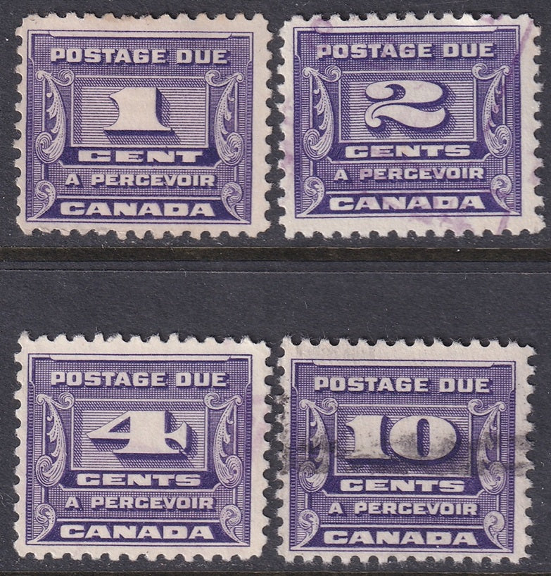 Canada 1933 Sc J11-4 postage due set used