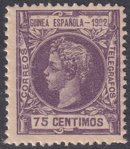 Spanish Guinea 1902 Sc 5 MNH** streaky gum