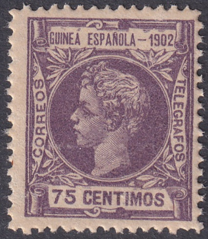 Spanish Guinea 1902 Sc 5 MNH** streaky gum