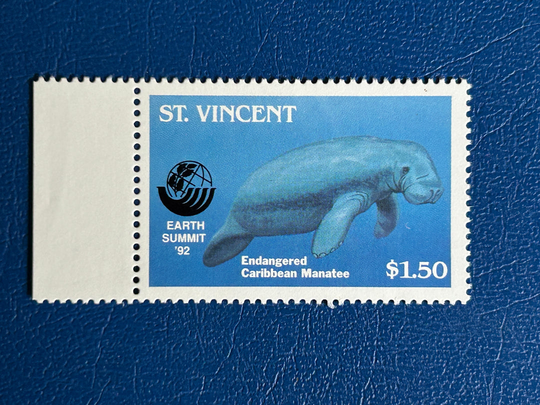 St. Vincent - 1993 - Endangered Manatee - MNH** (fauna)