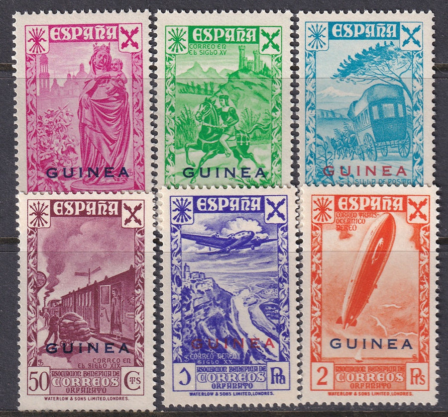 Spanish Guinea 1943 beneficencia Ed 12-7 set MNH**