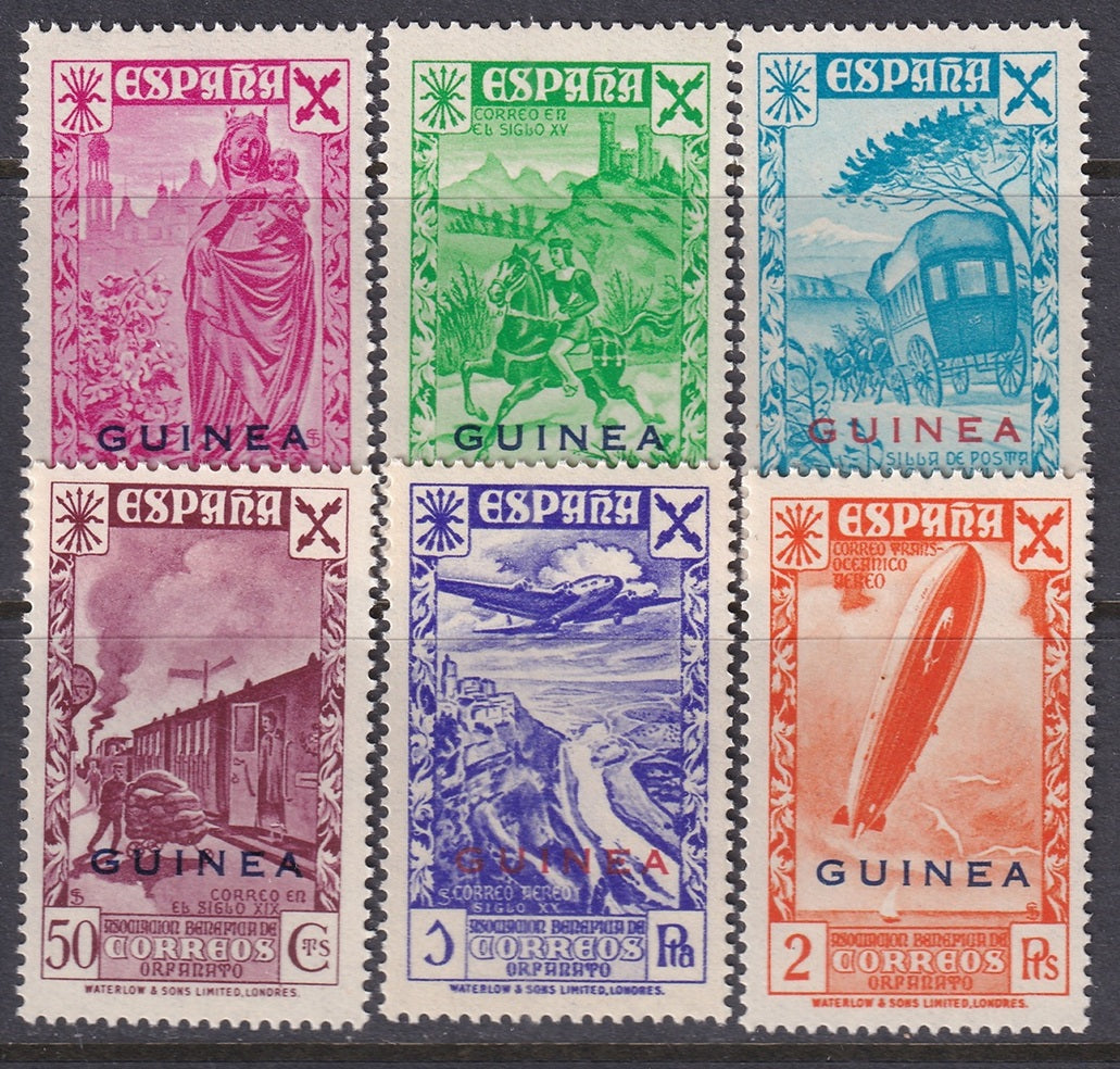 Spanish Guinea 1943 beneficencia Ed 12-7 set MNH**