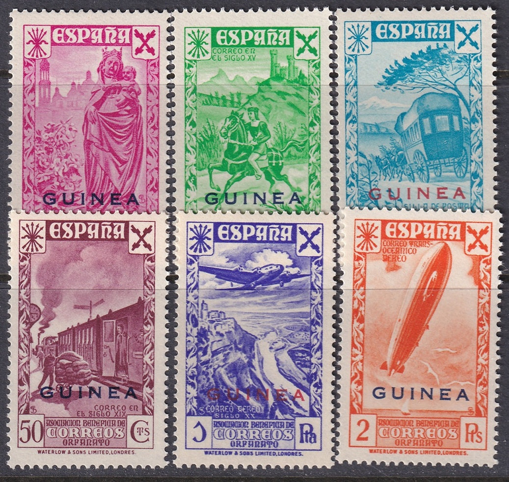 Spanish Guinea 1943 beneficencia Ed 12-7 set MNH**