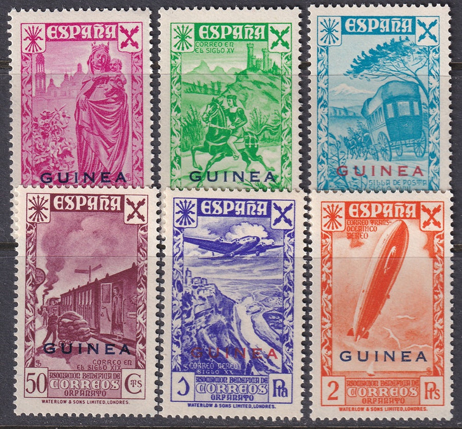Spanish Guinea 1943 beneficencia Ed 12-7 set MNH**