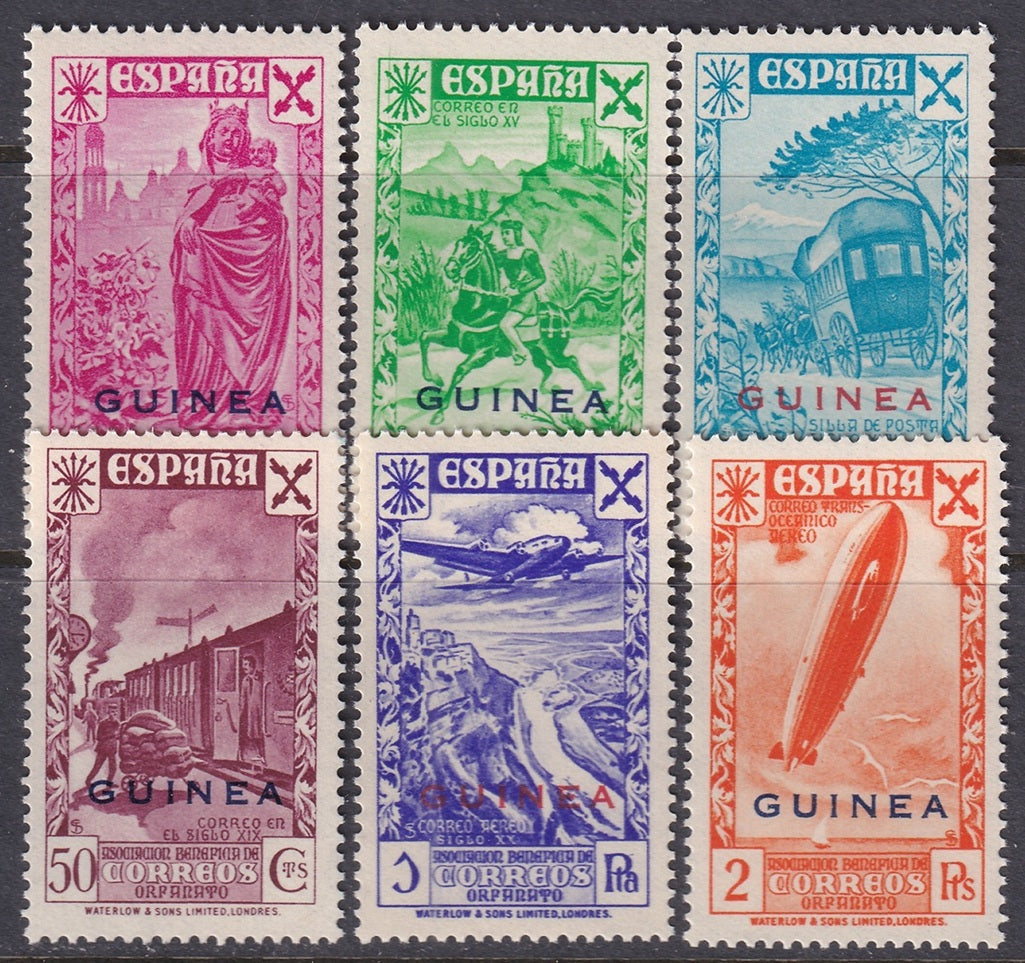 Spanish Guinea 1943 beneficencia Ed 12-7 set MNH**
