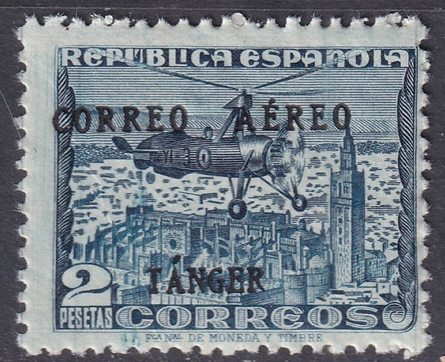 Spanish Tangier 1939 Ed 111 air post MNH**