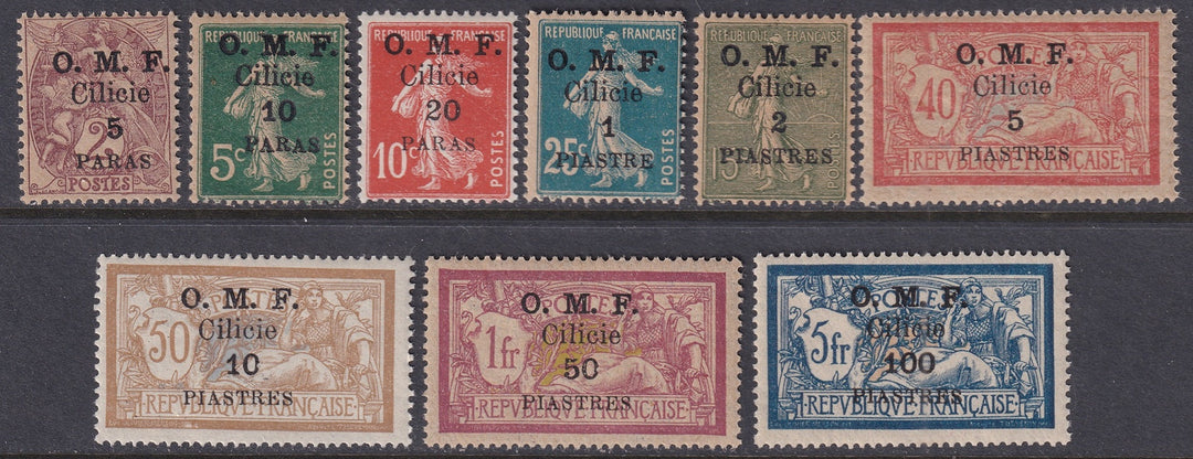 Cilicia 1920 Sc 117-27 set MNH**