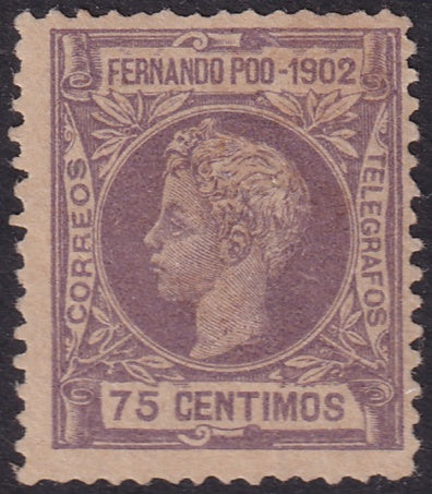 Classic Stamps - Fernando Po 1902 Sc 108 Ed 114 MNG(*) - On the Ridge ...
