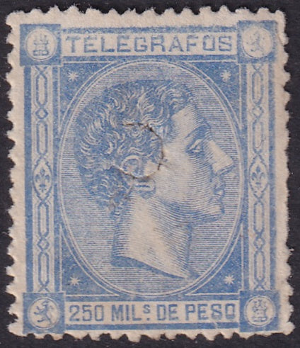Philippines 1876 telégrafo Ed 3 telegraph used punch cancel