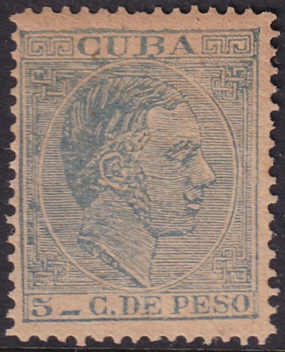 Spanish Antilles 1883 Sc 126 MNH** toning