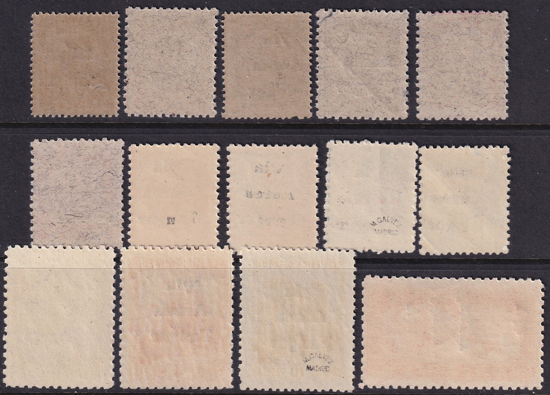 Tánger 1938 Ed 128-41 Juego de correos aéreos de Tánger MNH** valores clave con marca de expertos