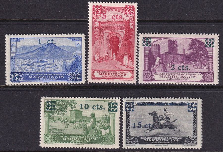 Spanish Morocco 1936 Sc 164-8 set MNH**