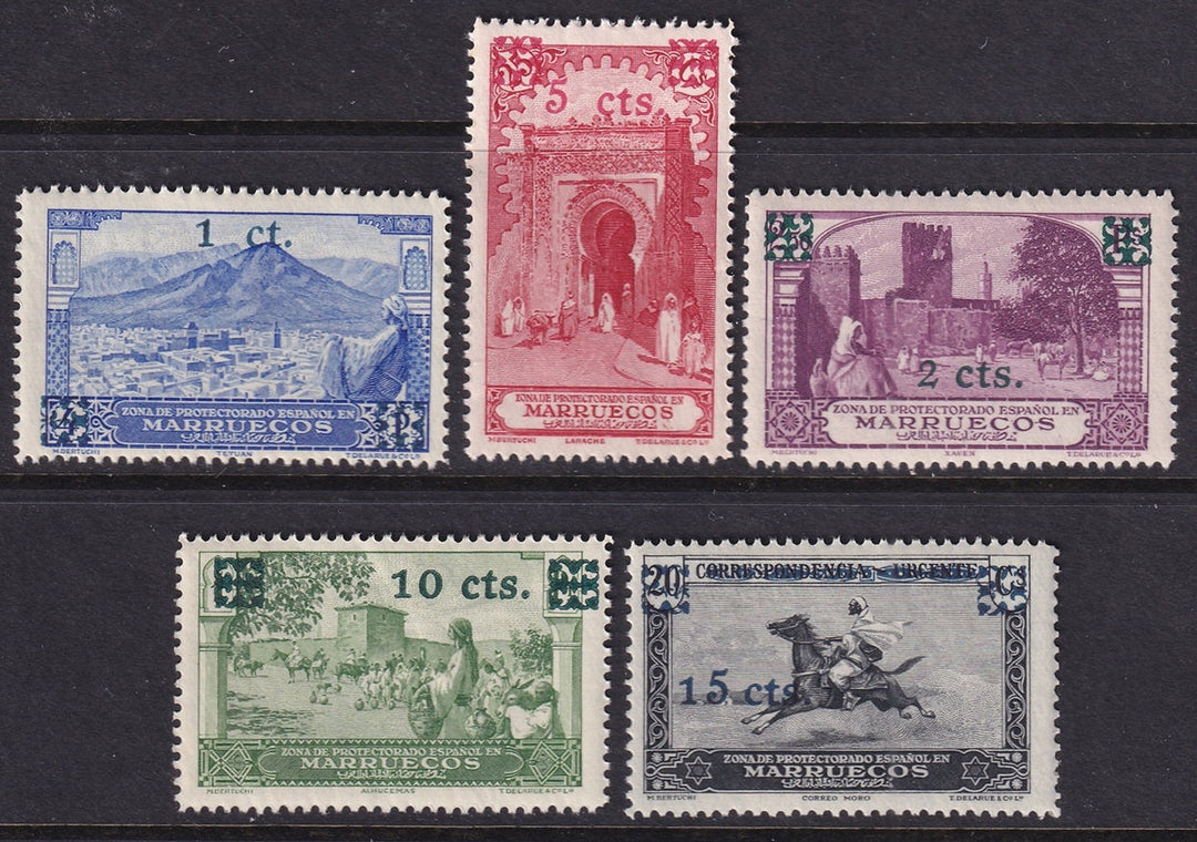 Spanish Morocco 1936 Sc 164-8 set MNH**