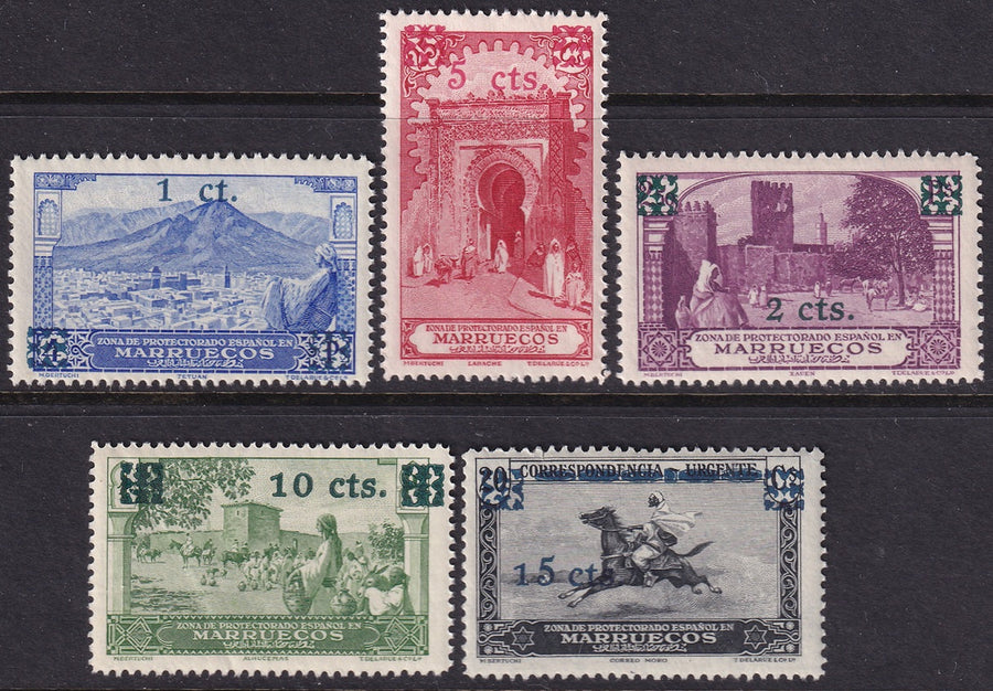 Spanish Morocco 1936 Sc 164-8 set MNH**