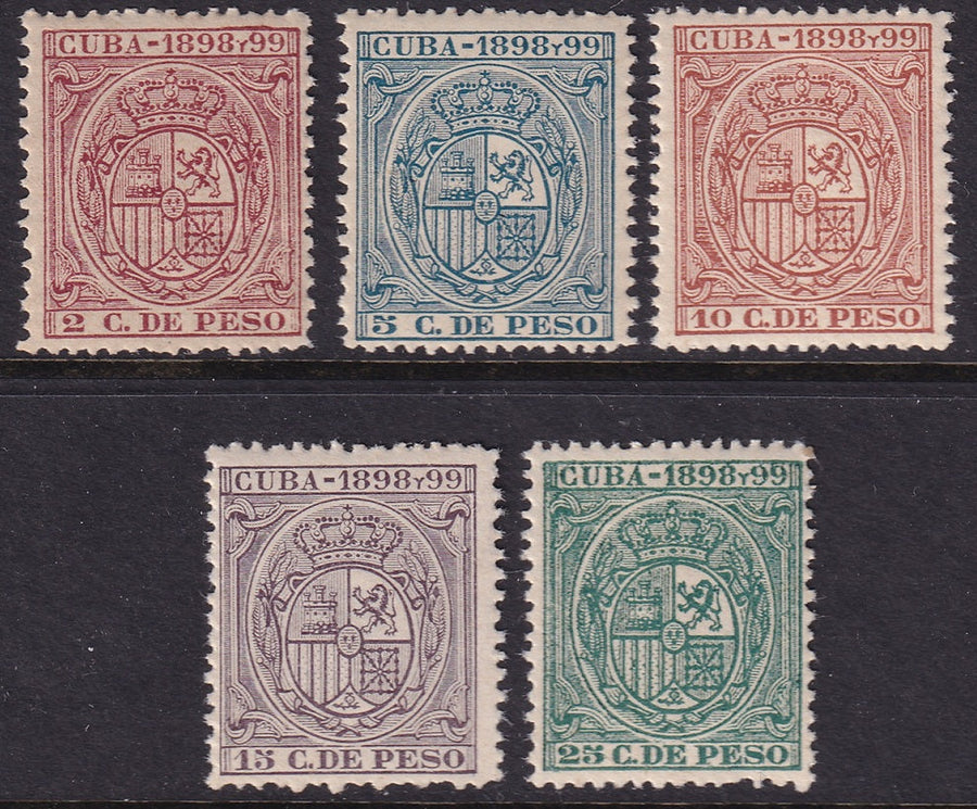 Spanish Antilles 1898  fiscal revenue set MNH**