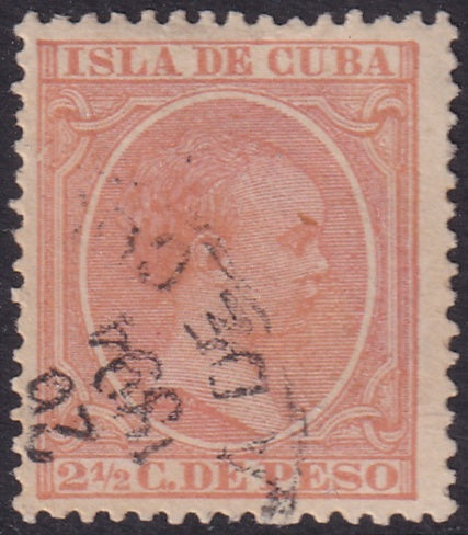 Spanish Antilles 1891 Sc 141 used date cancel