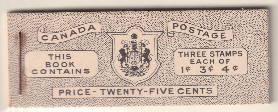 Canada 1943 Sc BK38b booklet MNH** English