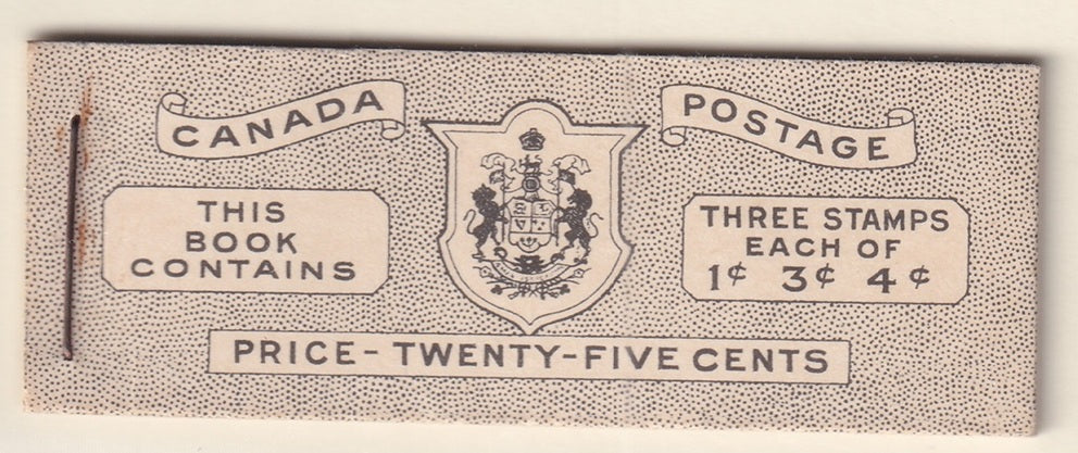 Canada 1943 Sc BK38b booklet MNH** English