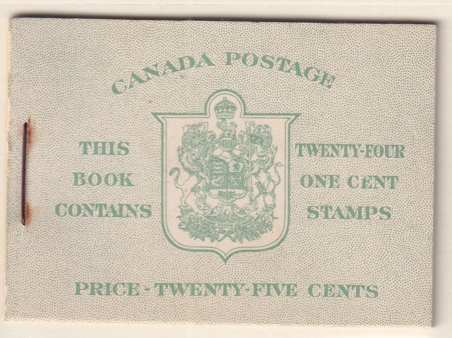 Canada 1942 Sc BK32e booklet MNH** English