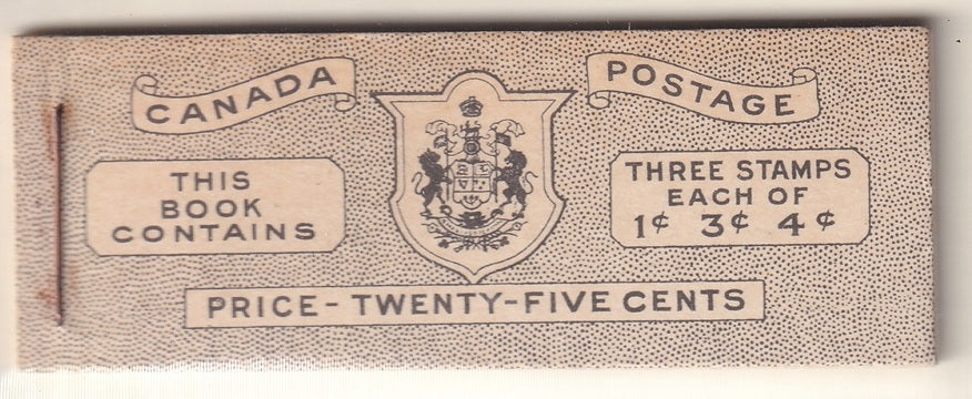Canada 1943 Sc BK38b booklet MNH** English
