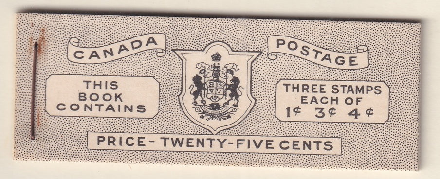 Canada 1943 Sc BK38b booklet MNH** English