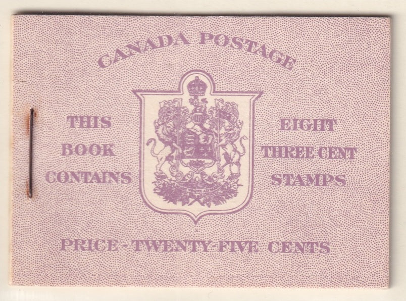 Canada 1950 Sc BK40a booklet MNH** English