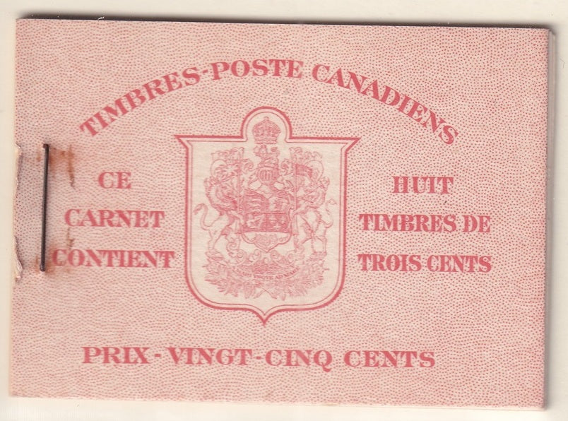 Canada 1942 Sc BK34a booklet MNH** French