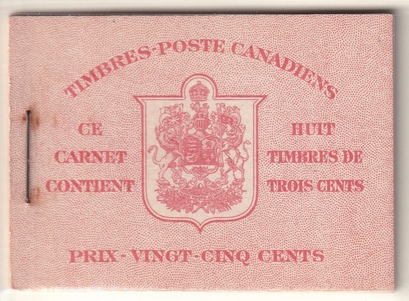 Canada 1942 Sc BK34a booklet MNH** French