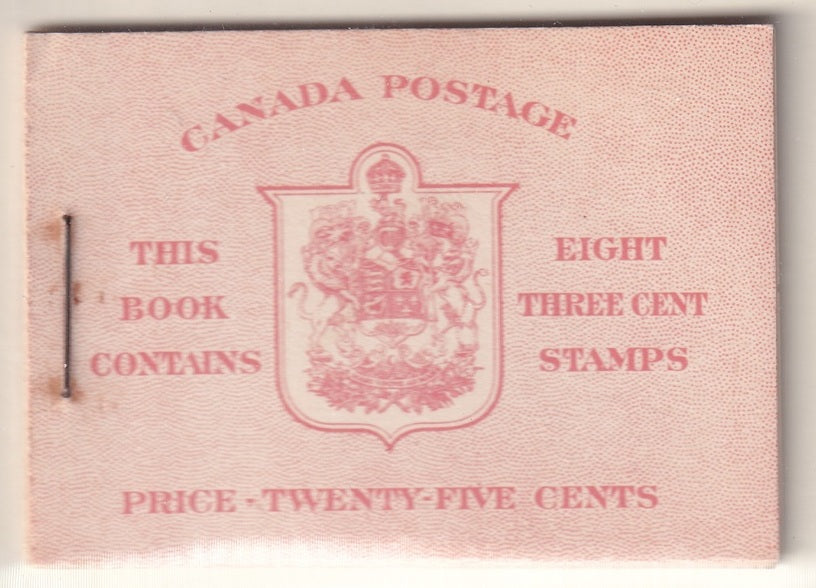 Canada 1942 Sc BK34c booklet MNH** English
