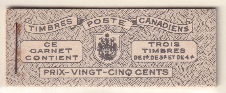 Canada 1943 Sc BK38a booklet MNH** French