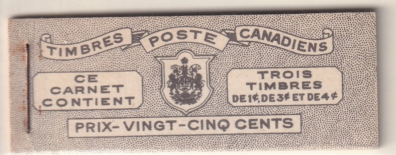 Canada 1943 Sc BK38a booklet MNH** French