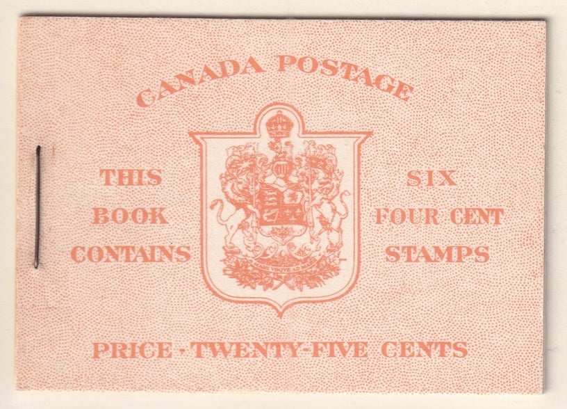 Canada 1951 Sc BK42a booklet MNH** English