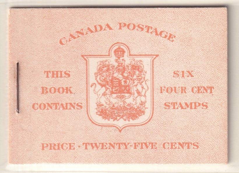 Canada 1951 Sc BK42a booklet MNH** English