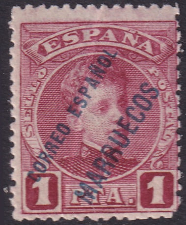 Spanish Morocco 1903 Sc 11 MNH** large vertical crease