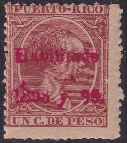 Puerto Rico 1898 Sc 158 MNH** rose overprint