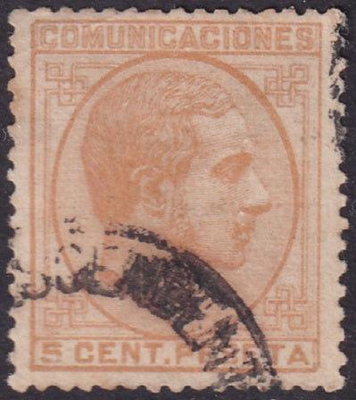 Spain 1878 Sc 233 used date cancel