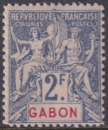 Gabon 1904 Sc 31 MNH** forgery