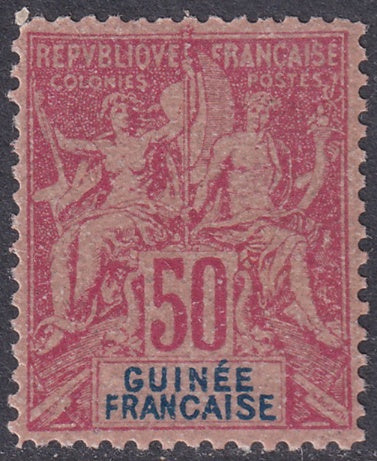 French Guinea 1892 Sc 14 MNH** forgery