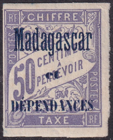 Madagascar 1896 Sc J6 postage due MH*
