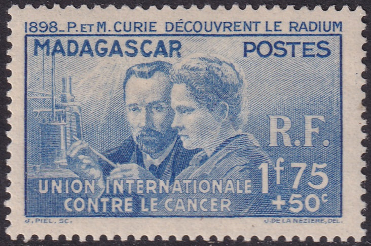 Madagascar 1938 Sc B2 MNH** light horizontal creases