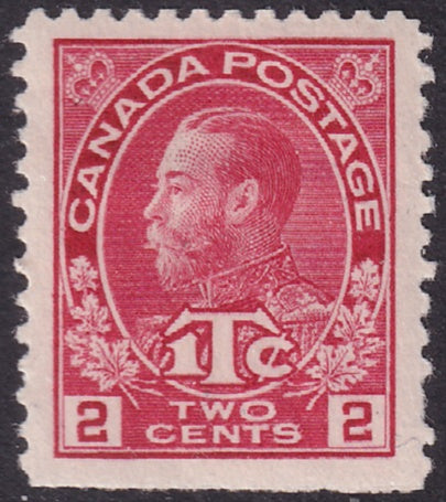 Canada 1916 Sc MR3b war tax MH* straight edge