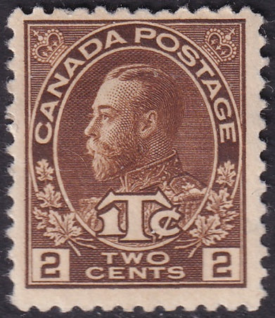 Canada 1916 Sc MR4 war tax MH* heavy hinge