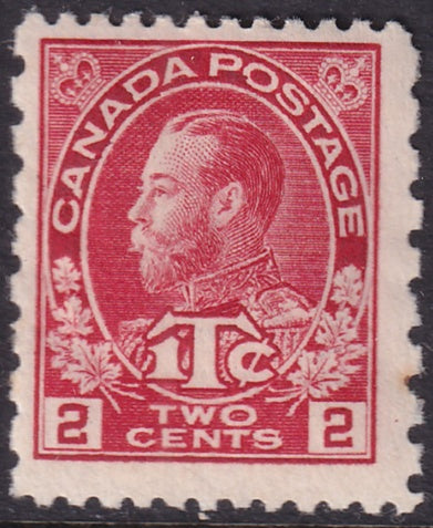 Canada 1916 Sc MR5 war tax MH* heavy hinge